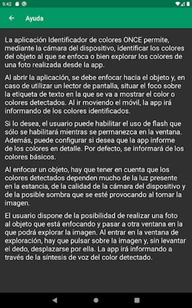 Identificador de colores ONCE - Preview 2