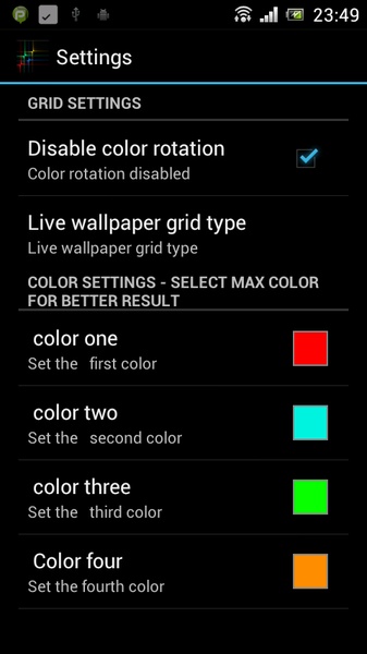 Nexus Neon Grid Demo HD LWP - Preview 4
