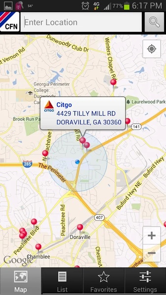 CFN Site Locator - Preview 3