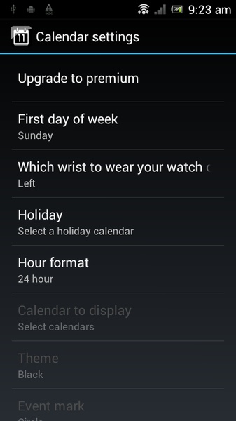 Calendar for smartwatch - Preview 3