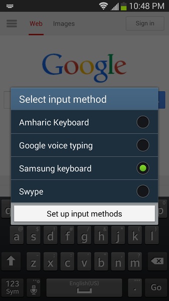 Amharic Keyboard - Preview 1