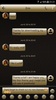 SMS Messages Gloss GoldBlack screenshot 5