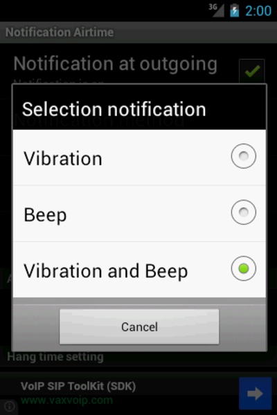 Notification Airtime - Preview 3