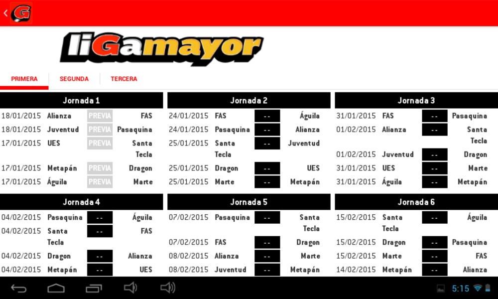 Liga Mayor - Preview 10