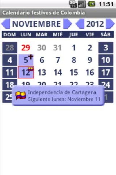 Calendario Festivos Colombia - Preview 3
