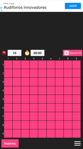 Minesweeper game - Preview 1