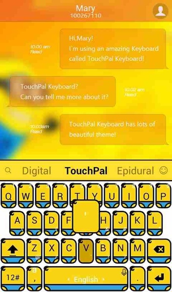 Sexy Banana TouchPal Theme - Preview 2