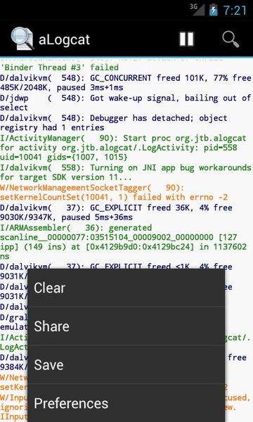 aLogcat - Preview 2