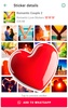 Romantic Love stickers screenshot 1