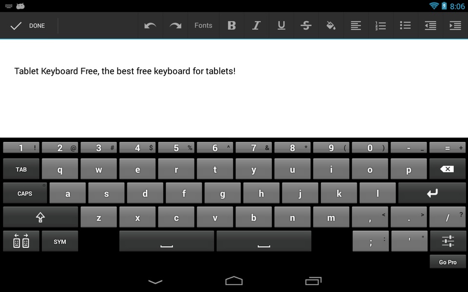 Tablet Keyboard Free - Preview 3