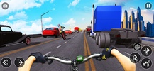 Crazy Traffic Bicycle Rider 3D screenshot 1