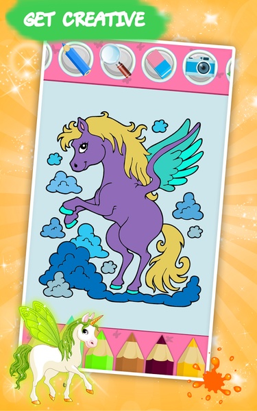 Unicorns Coloring Book - Preview 2