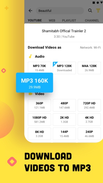 Baixar Snaptube para Android grátis MP3 downloader