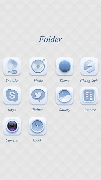fd.whitehere GOLauncher EX Theme - Preview 3