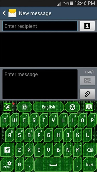 GO Keyboard Hacker Theme - Preview 1