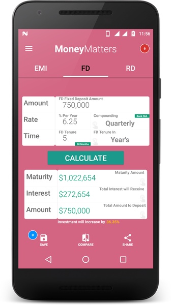 EMI Calculator + FD & RD - Preview 2
