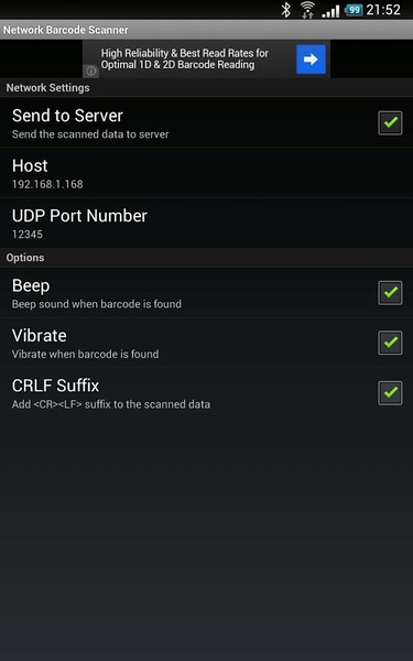 Network Barcode Scanner - Preview 1
