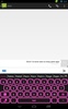 GO Keyboard Pink Glow screenshot 1