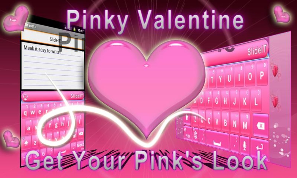 SlideIT Pinky Valentine skin - Preview 4