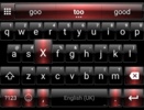 Emoji Keyboard Dusk Black Red screenshot 2