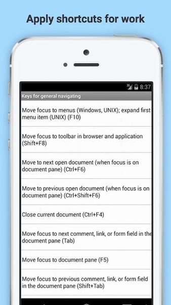 Acrobat Reader shortcuts - Preview 2