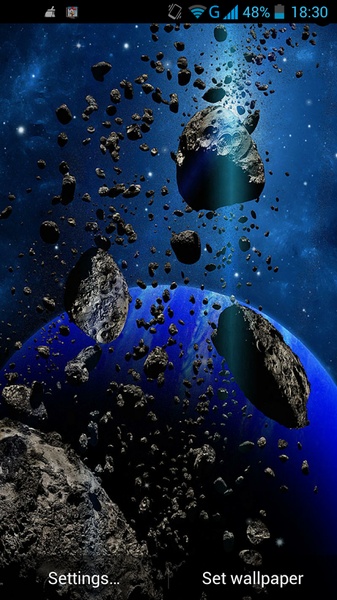 Asteroids Live Wallpaper - Preview 3