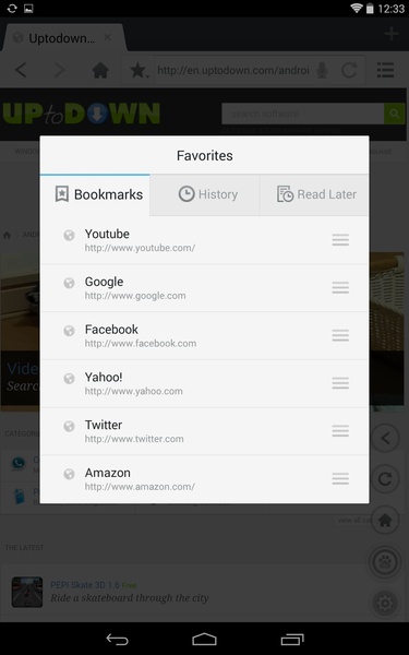 Baidu Browser for Tablet - Preview 4