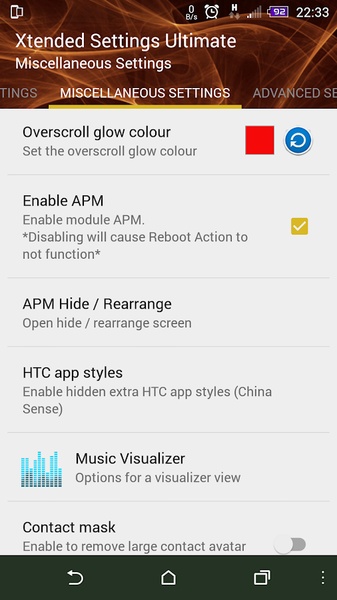 Xtended Settings - Preview 4