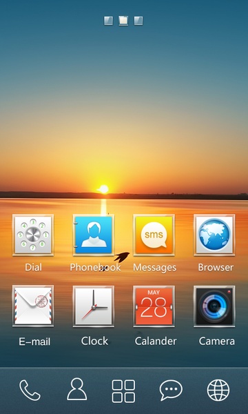 Square GOLauncher EX Theme - Preview 4
