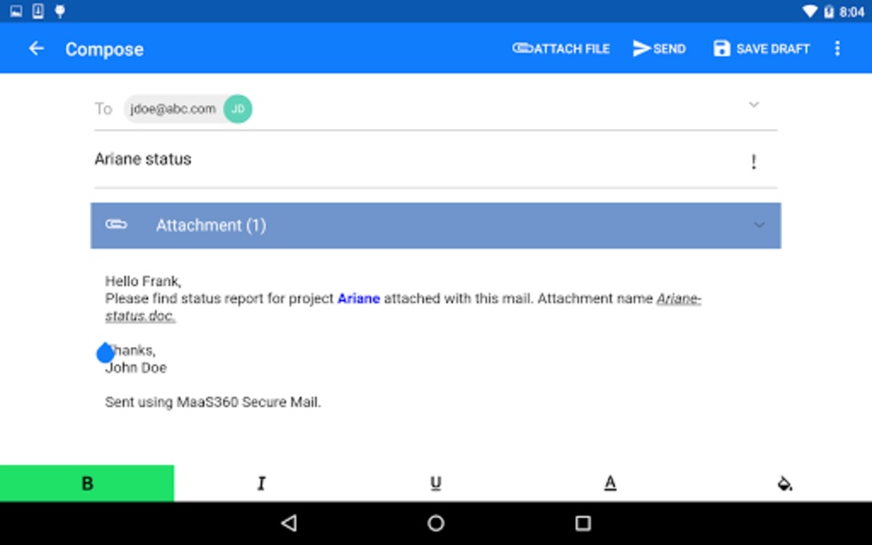 MaaS360 Mail - Preview 8