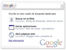 Google Toolbar screenshot 1