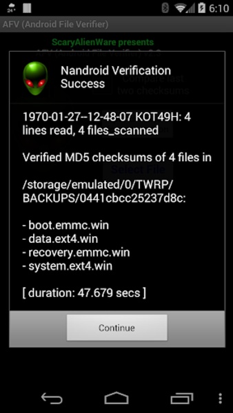 AFV (Android File Verifier) - Preview 7