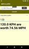 Converter MPH to KPH screenshot 2