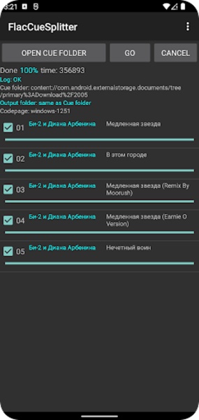 FlacCueSplitter - Preview 2