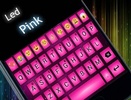 Emoji Keyboard Led Pink Theme screenshot 1