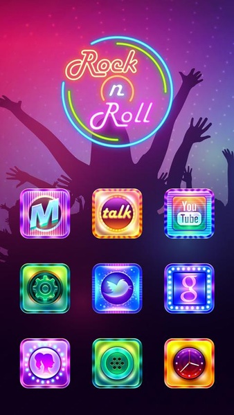 (Free)Rock_n_Roll GOLauncher EX Theme - Preview 4