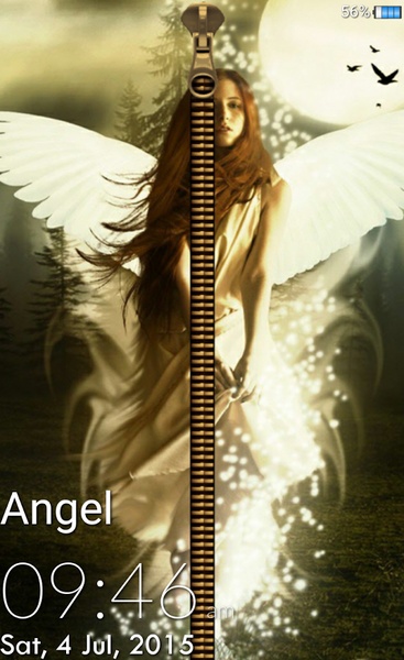 Angel Zipper Lock Screen - Preview 9