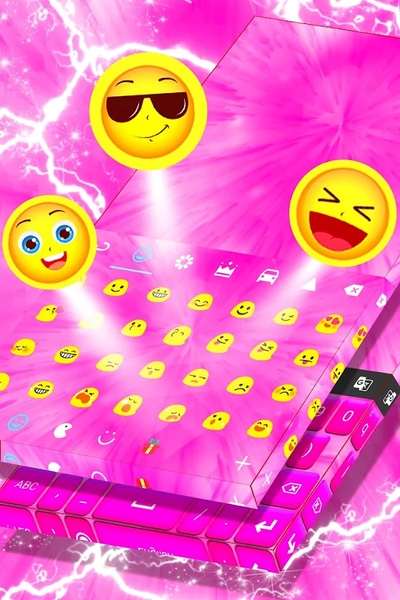 Keyboard Theme Hot Pink - Preview 1
