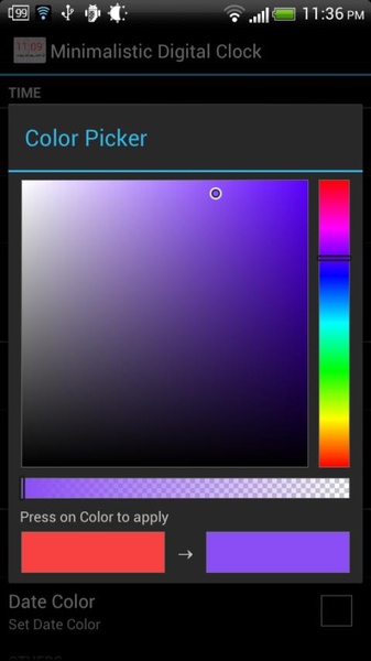 Minimalistic Digital Clock - Preview 1