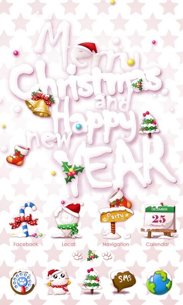 Christmas Cat GOLauncher EX Theme - Preview 5