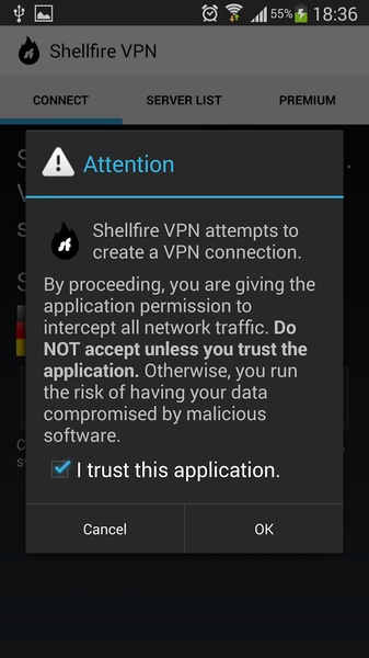 Shellfire VPN - Preview 7