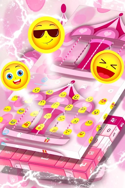Pink Carousel Keyboard - Preview 1