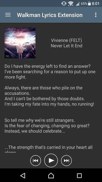 Walkman Lyrics Extension - Preview 3