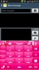 GO Keyboard Pink Flower Theme screenshot 8