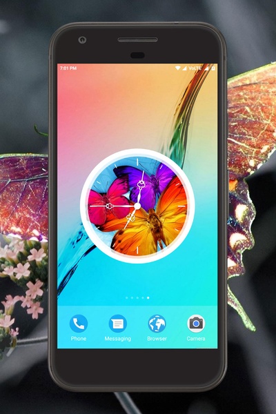 Butterfly Clock Live Wallpaper - Preview 5