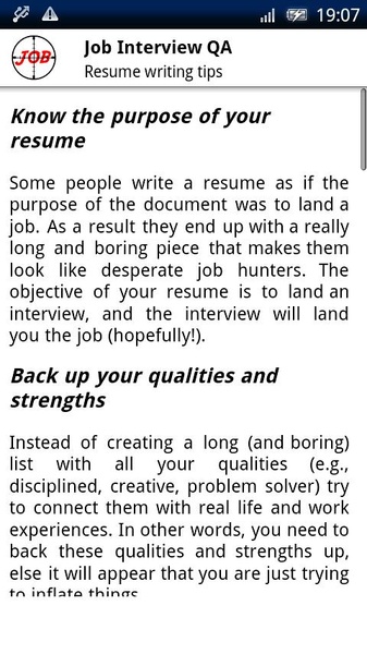 Job Interview QA - Preview 1