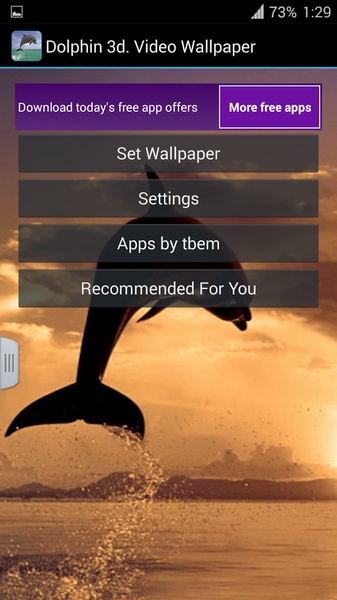 Dolphin 3d. Video Wallpaper - Preview 3
