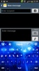 GO Keyboard Glow Blue screenshot 4