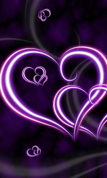 Purple Hearts Live Wallpaper - Preview 6