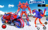 Flying Ostrich Robot Transform Bike Robot Games screenshot 3